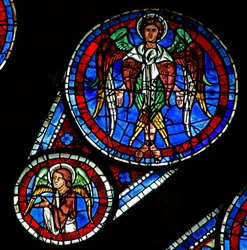 Giudizio Universale: un serafino e un angelo