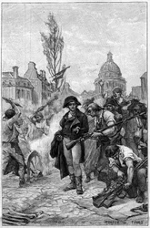 Lazare Carnot (1753-1823) ispeziona le officine delle armi a Parigi nel 1793
