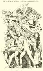 La partenza, o 92, bassorilievo (incisione)