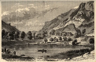Le Lauzet-Ubaye - Il lago di Lauzet - comune nel dipartimento delle Alpi dell