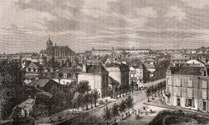 Le Mans - Paesi della Loira - incisione in 