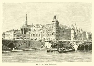 Il Palazzo di Giustizia nel 1859