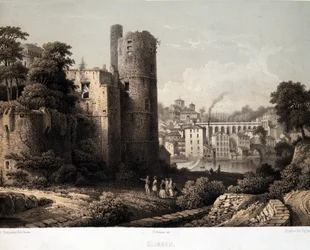 Il castello di Clisson - Litografia