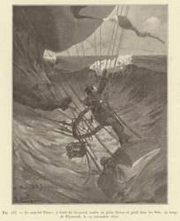 Il marinaio Prince, a bordo del Jacquard, cade in pieno Oceano e perisce tra le onde, al largo di Plymouth, il 29 novembre 1870
