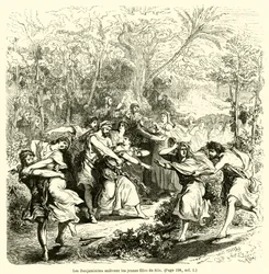 I Beniaminiti rapiscono le giovani di Silo