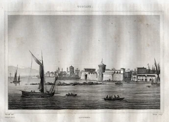 Livorno - Toscana - incisione da 