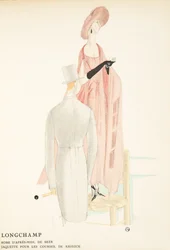 Longchamp, da una collezione di figurini di moda