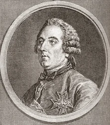 Louis César de La Baume Le Blanc, duca di Vaujours, duca di La Vallière, 1708-1780. Nobile francese, bibliofilo e militare. Da Les Heures Libres pubblicato nel 1908