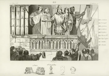 Luigi VII di Francia raccoglie supporto per la Seconda Crociata, c1147