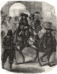 Luigi XIV (1638-1715) e sua moglie Maria Teresa d
