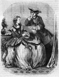 Luigi XV e Madame de Pompadour, Jeanne Antoinette Poisson (1721-1764) (Marchesa di Pompadour) - in 