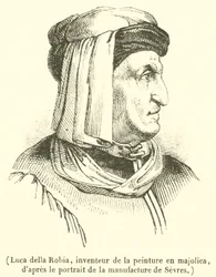 Luca della Robbia, inventore della pittura in maiolica (incisione)