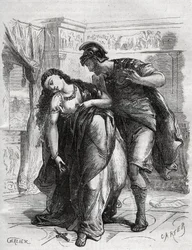La morte di Lucrezia: Lucrezia (Lucrezia, donna romana del VI secolo a.C.) fu vittima della violenza del cugino Sesto Tarquinio, figlio di Tarquinio il Superbo. Si suicidò davanti al marito, Lucio Tarquinio Collatino, noto come Ta