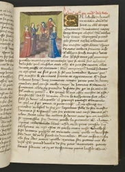 MS Hunter 252 019r Pagina da Cent Nouvelles Nouvelles, c.1461-62