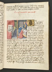 MS Hunter 252 025r Pagina da Cent Nouvelles Nouvelles, c.1461-62
