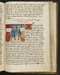 Pagina da Cent Nouvelles Nouvelles, c.1461-62
