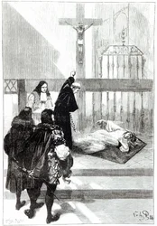 Madame de Sazilles è esorcizzata alla presenza del Duca Gaston d
