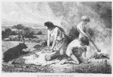 Preparazione del pane nell