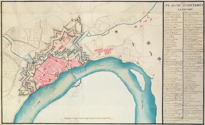 Mappa di Düsseldorf