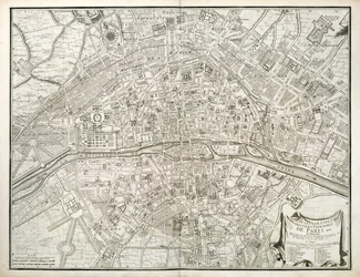 Mappa di Parigi, da L