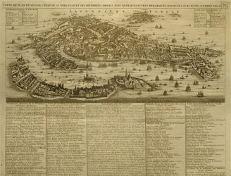 Mappa di Venezia, pubblicata da H. Chatelain ad Amsterdam, 1728