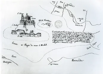 Mappa della Baia di Mont Saint-Michel