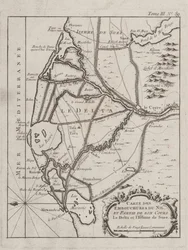 Mappa del delta del Nilo