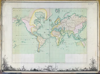 Mappa del mondo, 1780