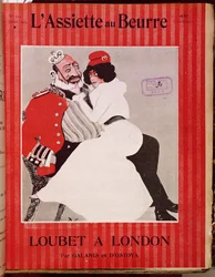 Marianne seduta sulle ginocchia di Re Edoardo VII (1841-1910), copertina di L
