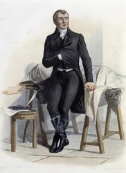 Marie Francois Xavier Bichat (1771-1802), biologo medico e fisiologo francese - in "Le Plutarque francais", di Mennechet, Parigi