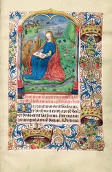 Maria Maddalena nel deserto, illustrazione dal "Libro delle Ore, Uso di Langres", c.1500
