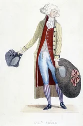 Costume maschile in Francia nel 1782.