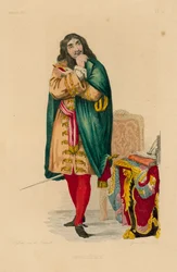 Molière (incisione colorata)