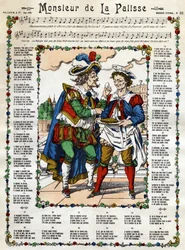 Monsieur de la Palisse. Immagine di Epinal del XIX secolo