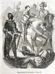 Montmorency fatto prigioniero a Pavie (1525) - in "Histoire de France" di L.-P. Anquetil