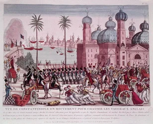 Movimento delle truppe per forzare le navi inglesi da Costantinopoli, 21 marzo 1807