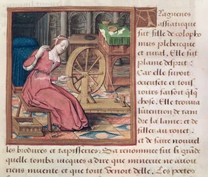 Ms 17 Aracne, da Vie des Femmes Celebres, c.1505