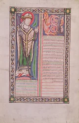 Ms 186 Fol.2v Pierre Lombard Vescovo di Parigi, dal Liber Quatuor Sententiarum (Libro delle Sentenze), c.1160