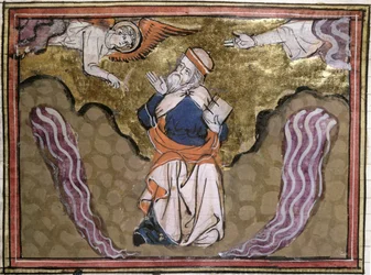 Ms 21 Il profeta Ezechiele, miniatura da una Bibbia Historiale
