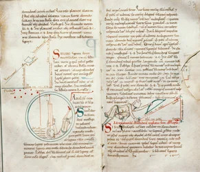 Ms 235 f.32 & 33 Geometria, da un Trattato di Astronomia
