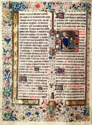 Ms 626 fol.174v San Giovanni Battista, dal Messale di Jean de Lannoy