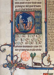 Ms 870 fo.5 Scena scolastica, 1494