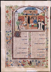 Ms 927 Fol.127v I Tre Tipi di Amicizia, da Etica, Politica ed Economia di Aristotele (384-322 a.C.)