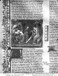 Come Lancillotto baciò Ginevra per la prima volta, dal Livre de Messire Lancelot du Lac