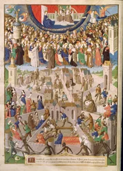Ms Fr 18 Fol.3v La Città di Dio, da una traduzione delle opere di sant