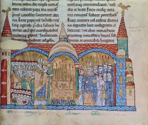 La consacrazione della chiesa di Cluny da parte di Papa Urbano II (1042-99) nel novembre 1095