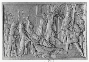 Omicidio del Vescovo Waldric (incisione)