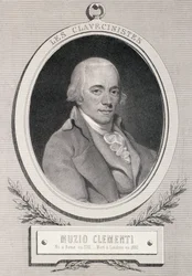 Muzio Clementi (1752-1832) inciso da Alfred Lemoine