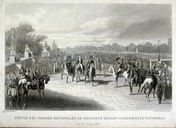 Soldati della Guardia nazionale proteggono l