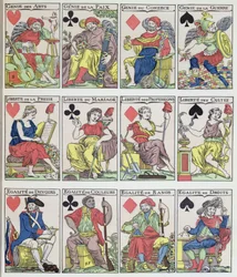 Nuovi disegni di carte da gioco risalenti alla Rivoluzione Francese, 1793